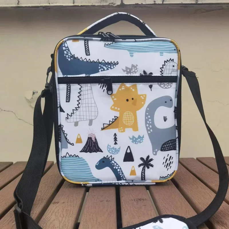 Bolsa de almuerzo para niños, bolsas de unicornio para niña, bolsa aislante, bolsos cruzados para mujer, fiambrera estampada para estudiantes, bolsas de Picnic Loncheras