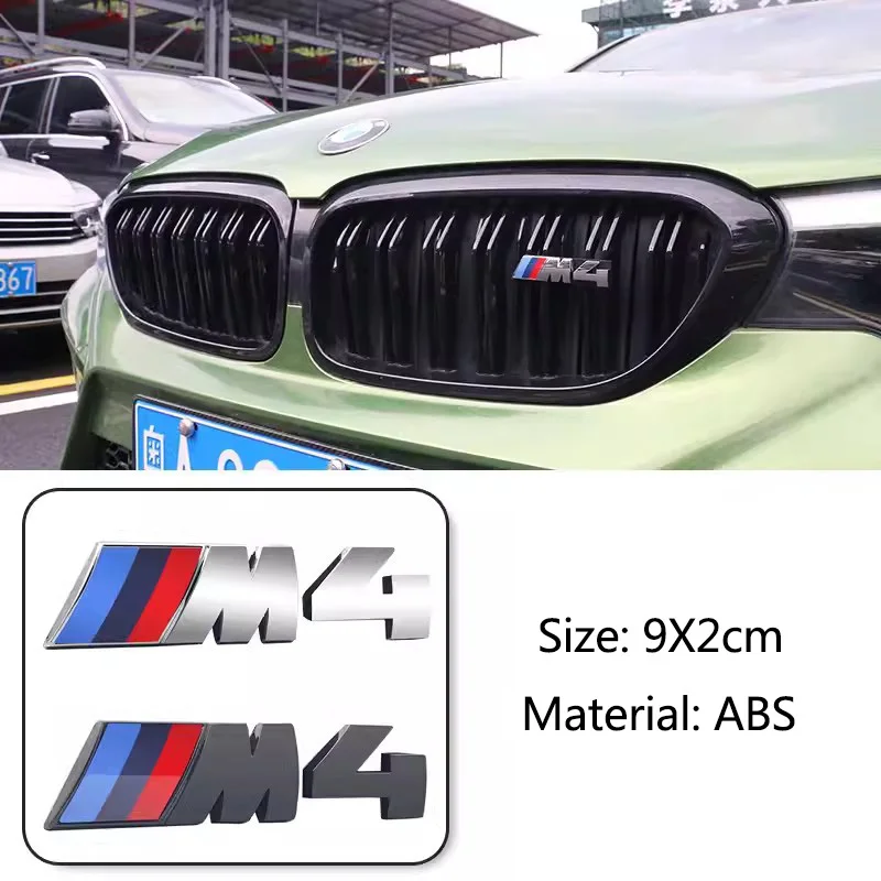 3D Car Front Grille M Badge Emblem Decoration Accessories For BMW M3 M4 M5 G42 G30 G20 E90 E90 E93 E60 F10 F07 F34 F30 F20 G05