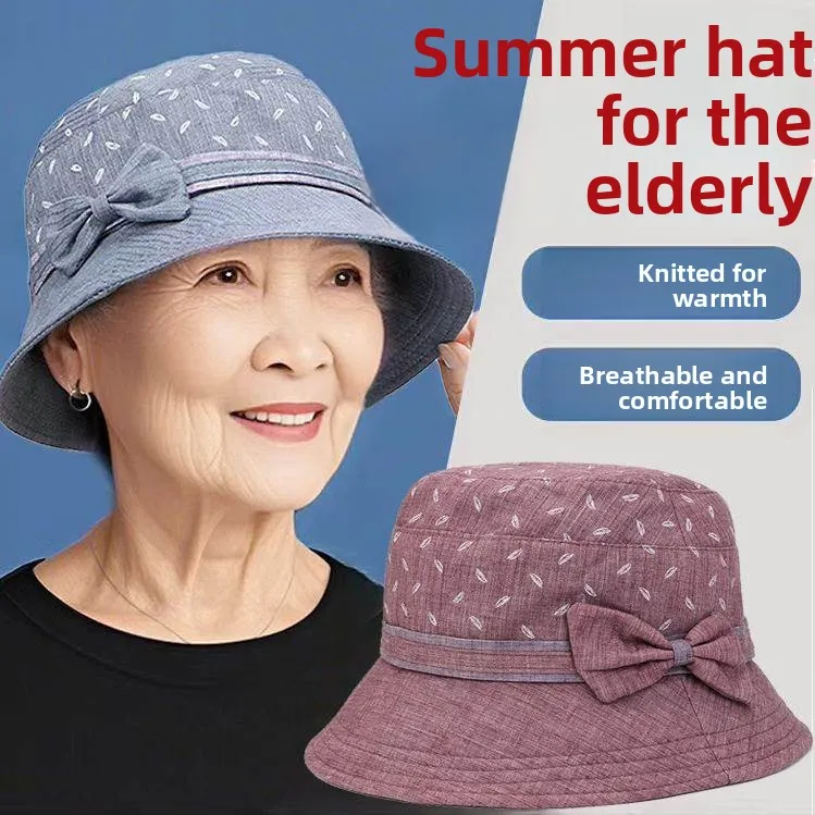 

Весенне-осенняя тонкая вязаная шапка-панама для женщин, солнцезащитная, в стиле бабушки, дышащая, регулируемая, унисекс