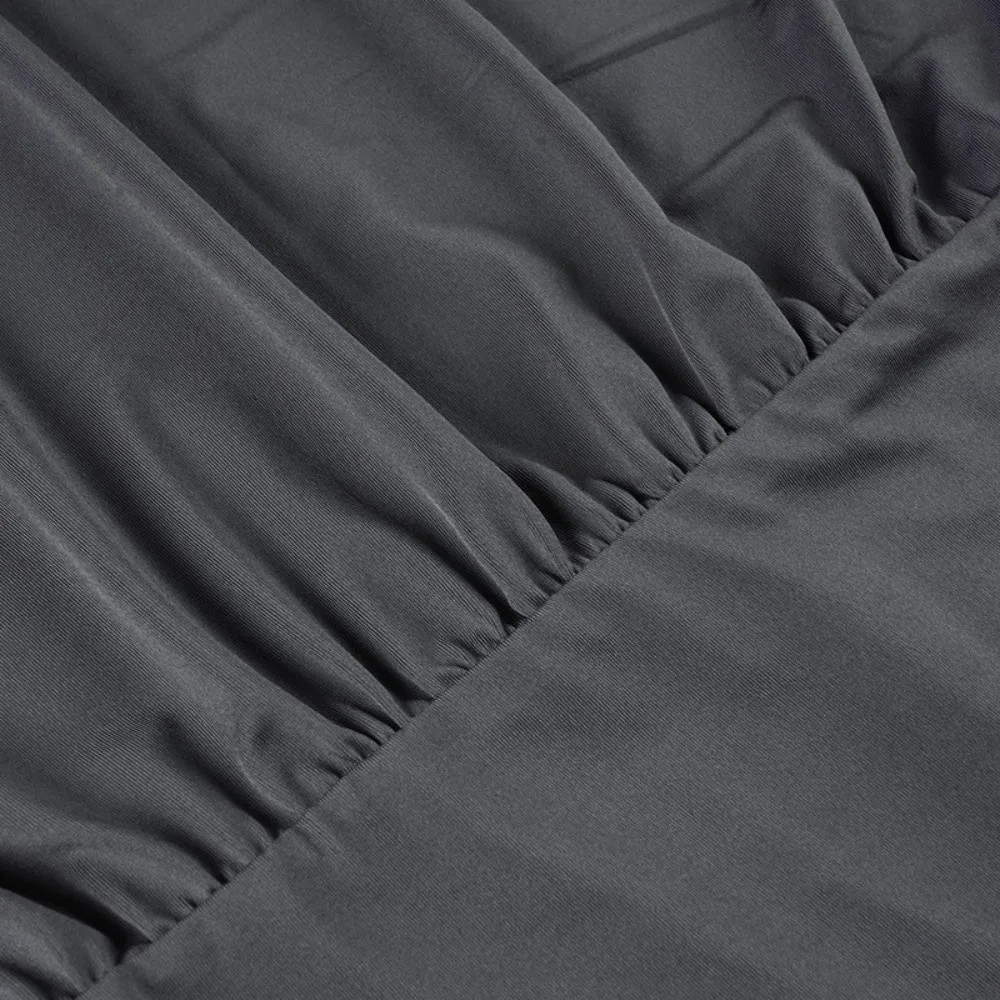 Fashion Sexy Bodycon Dress Long Sleeve Simple Off Shoulder Dress Grey Slim Fit Batwing Sleeve Dress Date Night