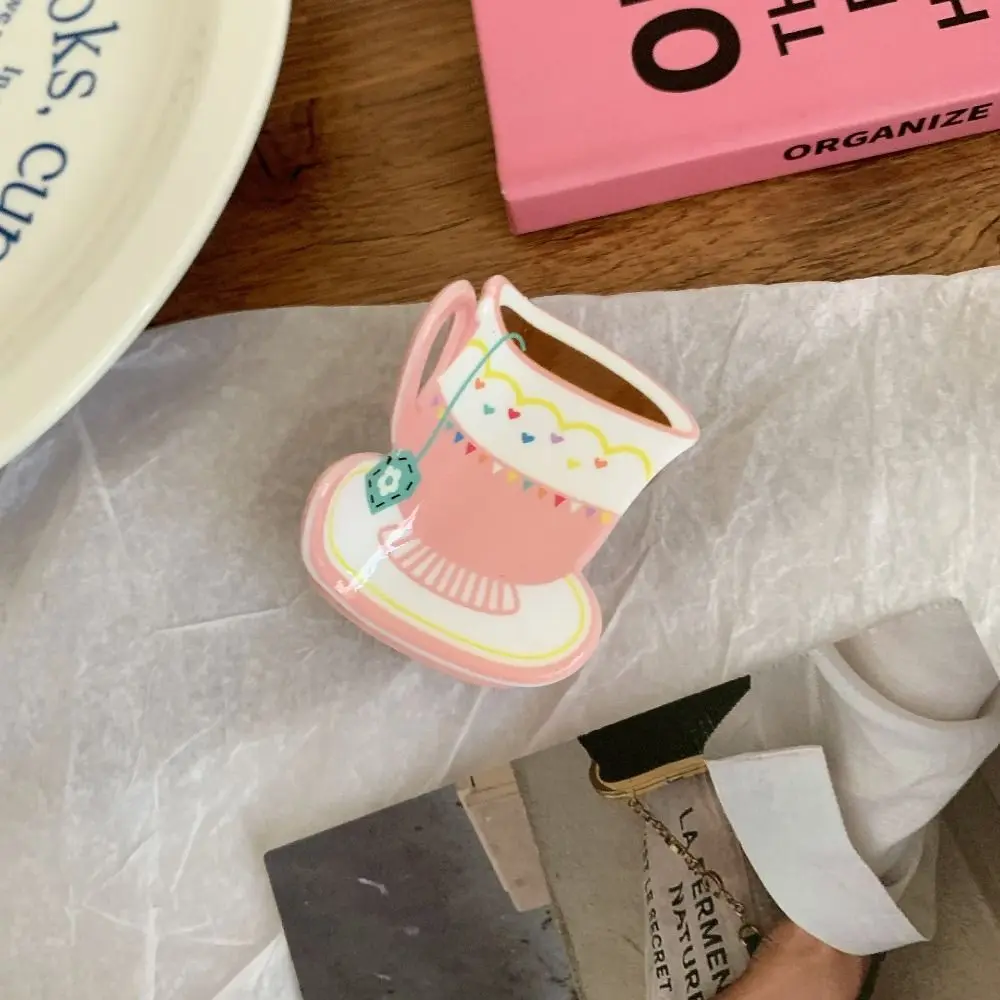 

Funny Acetic Acid Acetate Hair Claw Cute Cartoon Coffee Cup Hair Clip Headdress Flower Small Hair Claw Girl