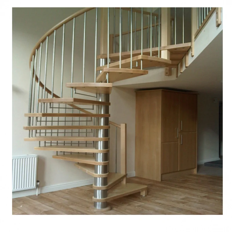 Custom.TAKA Real Stairs with solid wood Treads and Handrail Indoor Antique Staircase stairs