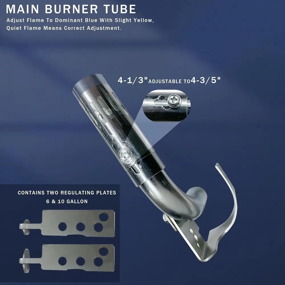 مجموعة قطع غيار سخان المياه RV لـ Atwood: 93844 غاز الملف اللولبي، 91638 صمام أنبوب الموقد، 93868 الشاعل - متوافق مع 6 #3