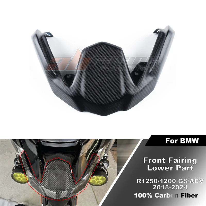 Front Fairing Lower Part Trim Cowling For BMW R1200GS ADV / R1250GS ADV 2018-2024 Modified Full Carbon Fiber