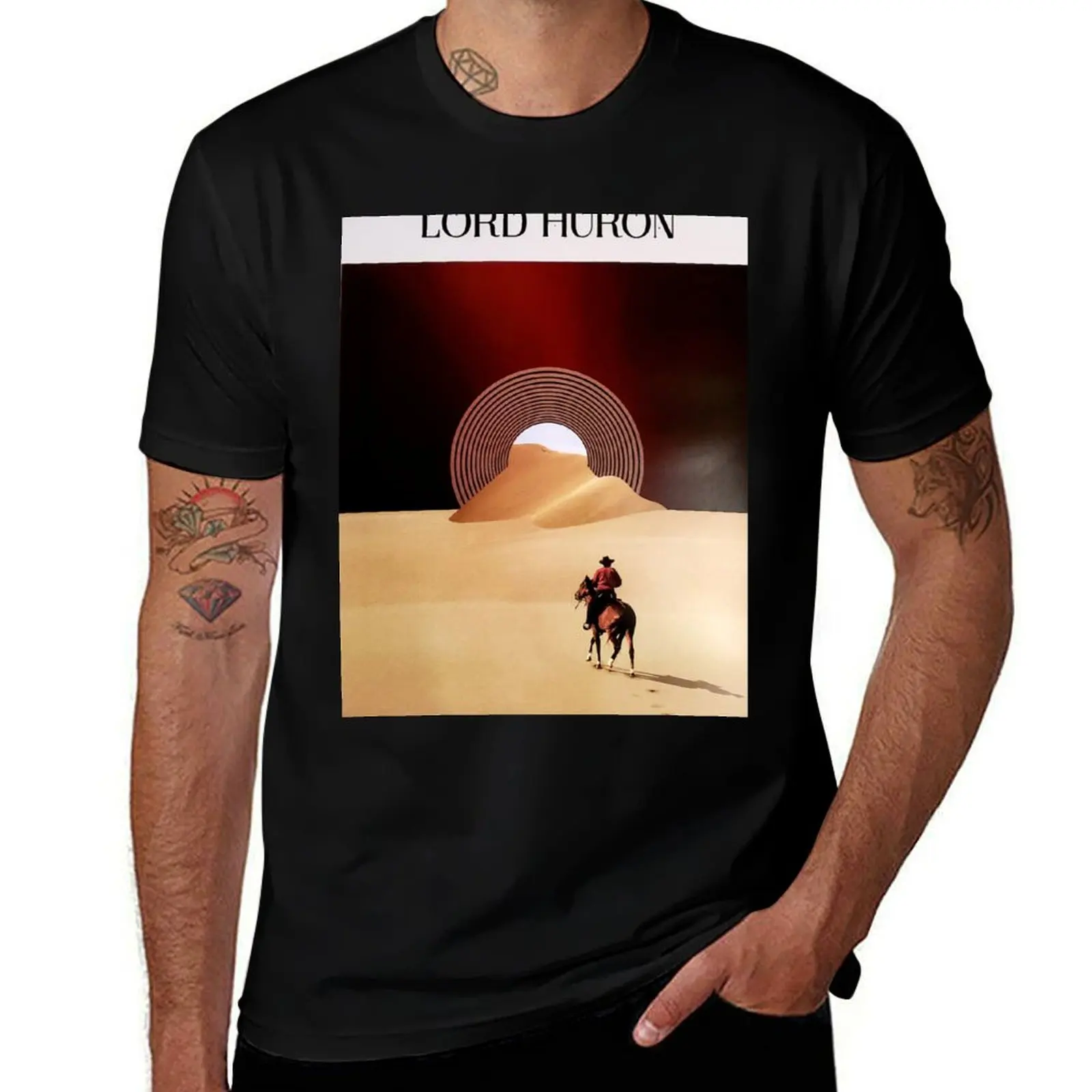 dor lord tunggang kuda huron T-Shirt Holiday Casual Short Sleeve Top T-Shirt