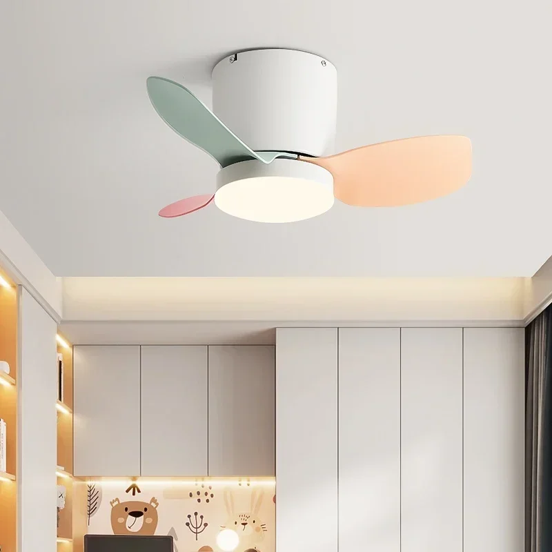 Mini ventilateur de plafond Llights, nouveau style, chambre d'enfant, ventilateur de plafond, balcon, allée, étude, lampe de ventilateur de chambre, 110V, 220V