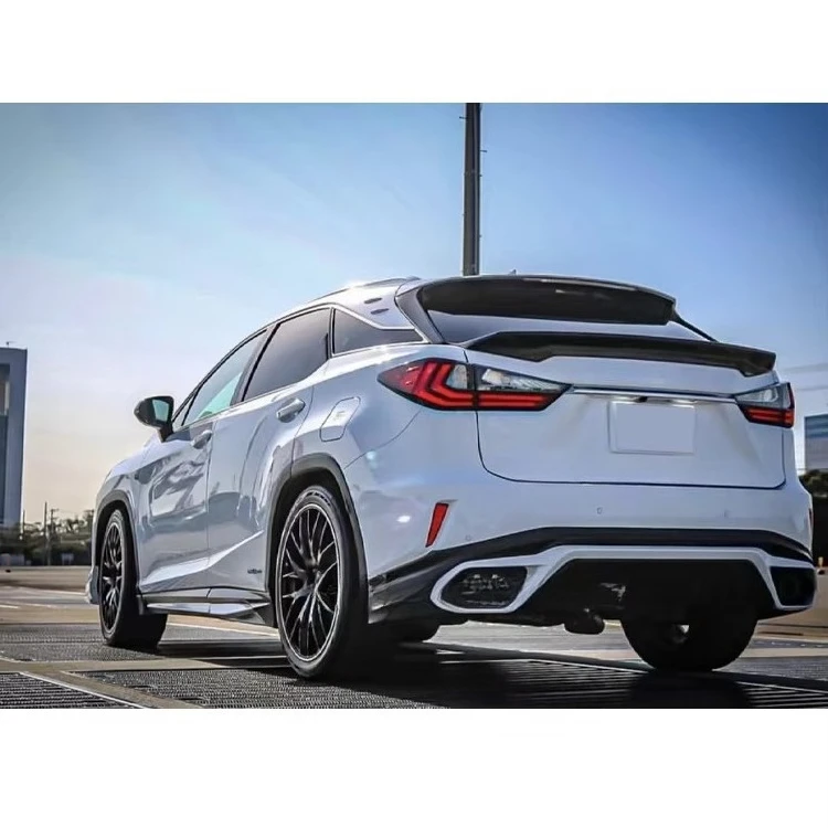 Carbon Fiber Front Bumper Lip Spoiler for 2016-2019 Lexus RX200 Rx300 Body Kit Spoiler Diffuser