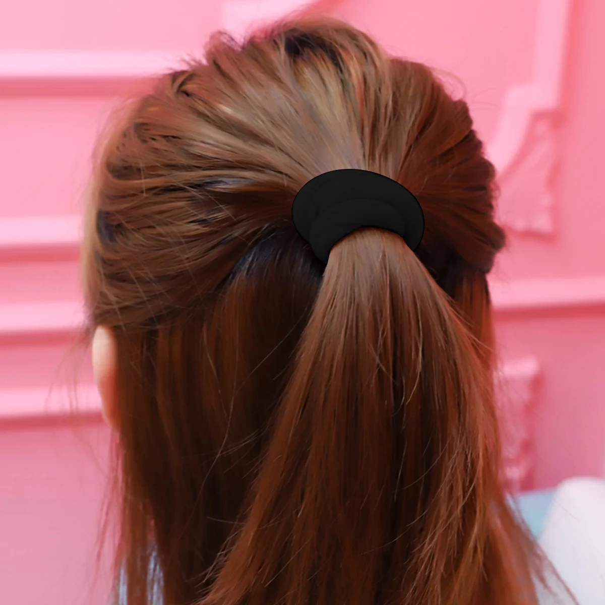 

10 PCS Hair Bands for Women Tie Ribbons Fashion Thicken Black Ponytail Holder Miss