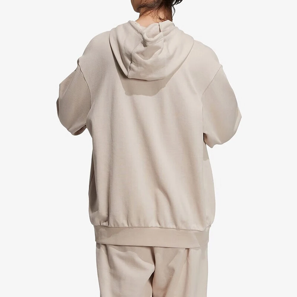 Adidas Originals Line Classic Beige Hoodie Soft Fabric Adjustable Hood Brand - Feature For Urban Casual Moments