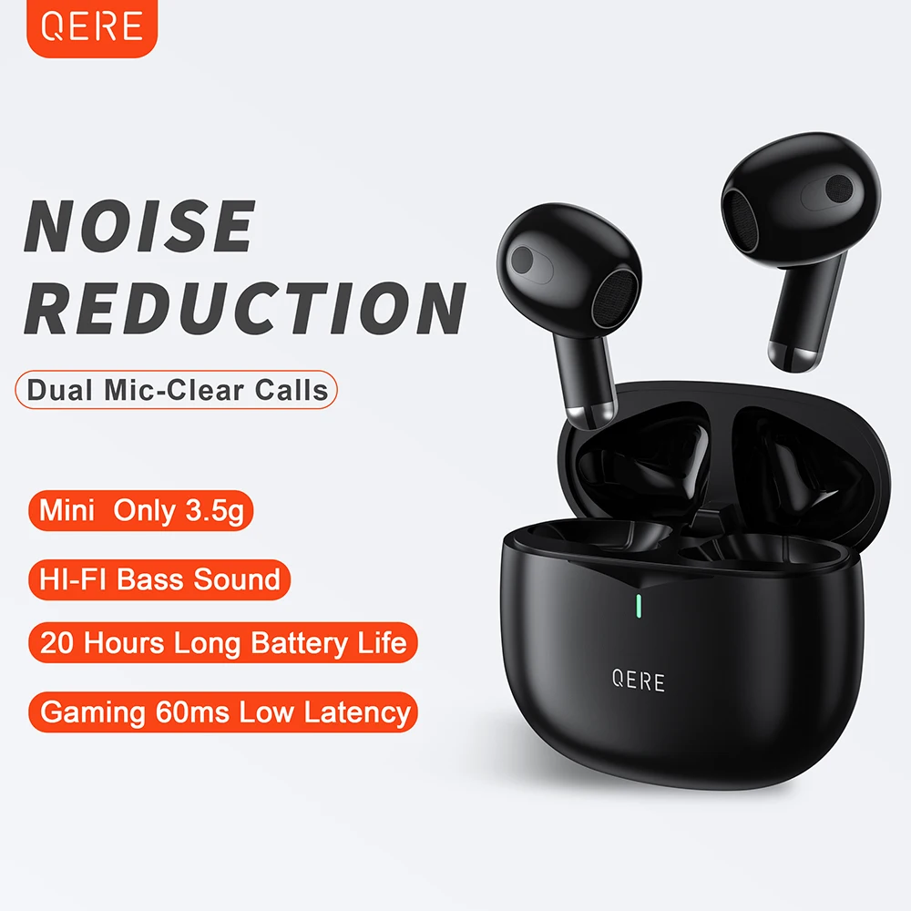 QERE E28  Wireless TWS Bluetooth Earphone Earbud Wireless Earphone Earbuds In-Ear Headphones Earphone Bluetooth Earbuds