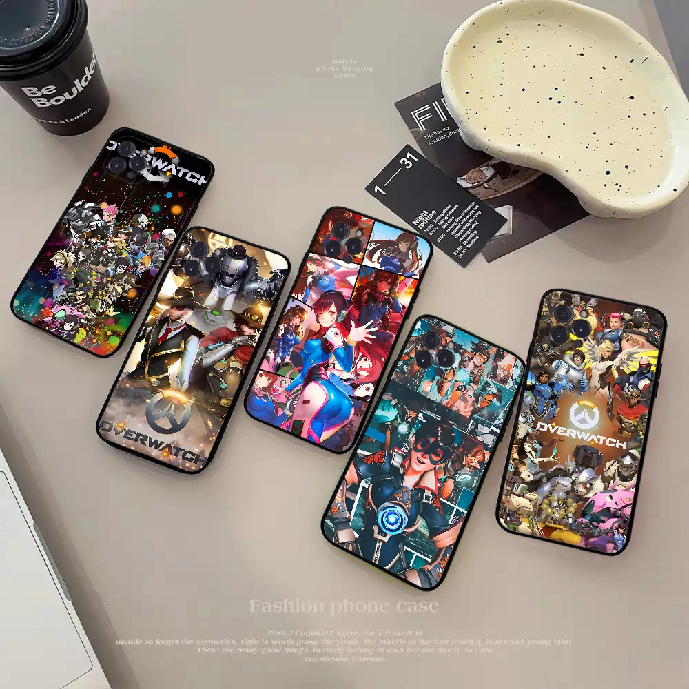 

Game Player Overwatch Mousepad Silicone Soft for iphone 15 14 13 12 11 Pro Mini XS MAX 8 7 6 Plus X XS XR Cover