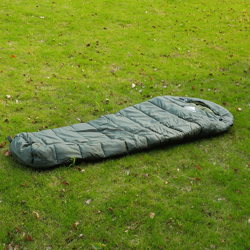 

Four Seasons Universal Camping Sleeping Bag Outdoor Travel Camping Thermal Cotton Sleeping Bag Single Heating Leisure