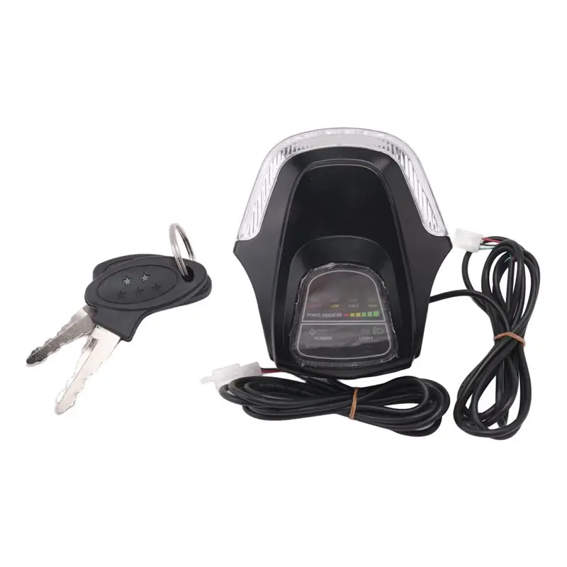 

Надежный 60-вольтовый дисплей LCD Angel Eyes с индикацией скорости, переключатель света, клаксон, фара, ключ зажигания для электроскутера Citycoco