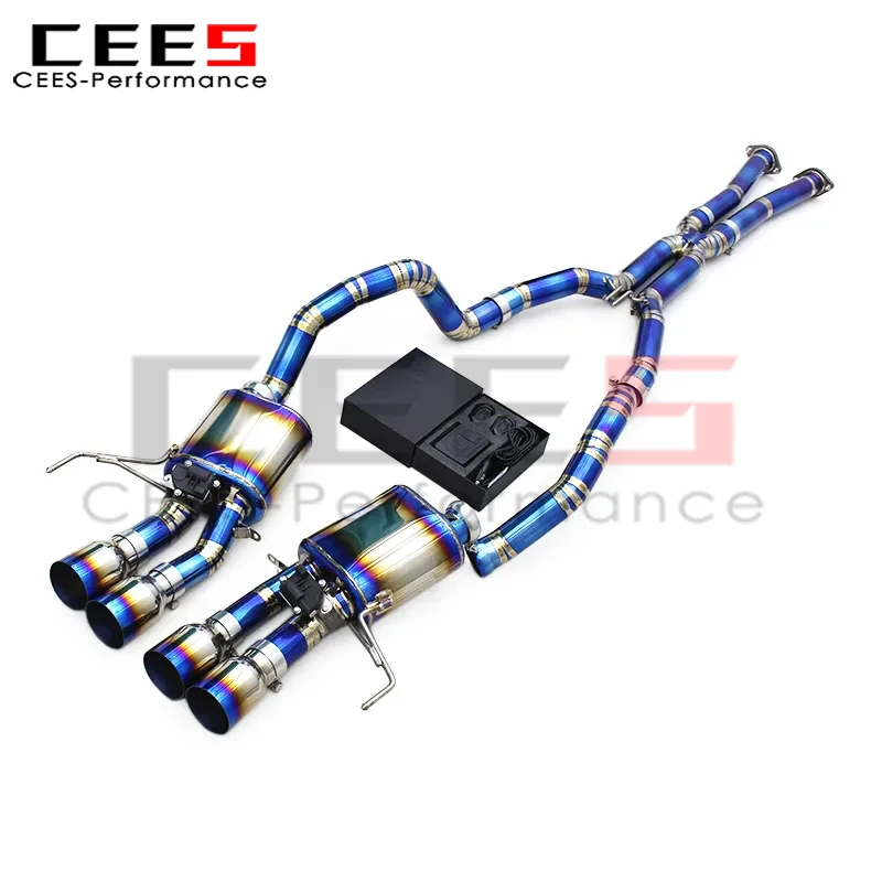 CEES Valvetronic Exhaust System for 2014-2019 Chevrolet Corvette C7 6.2L Supersport Exhaust Pipe with Control Catback Muffler
