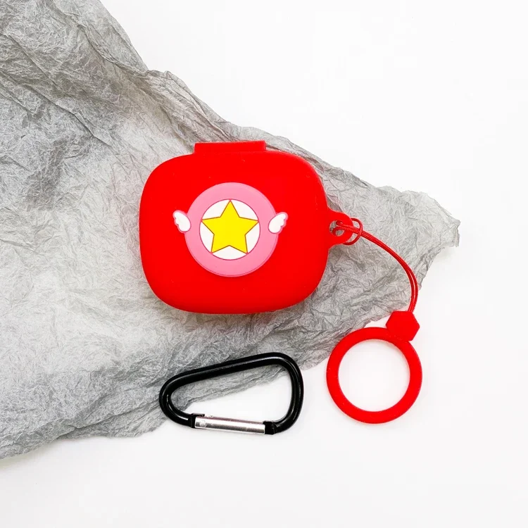 Funda de silicona para auriculares SHOKZ OPENFIT, funda divertida para accesorios de auriculares, funda Shokz Openfit con correa para el dedo