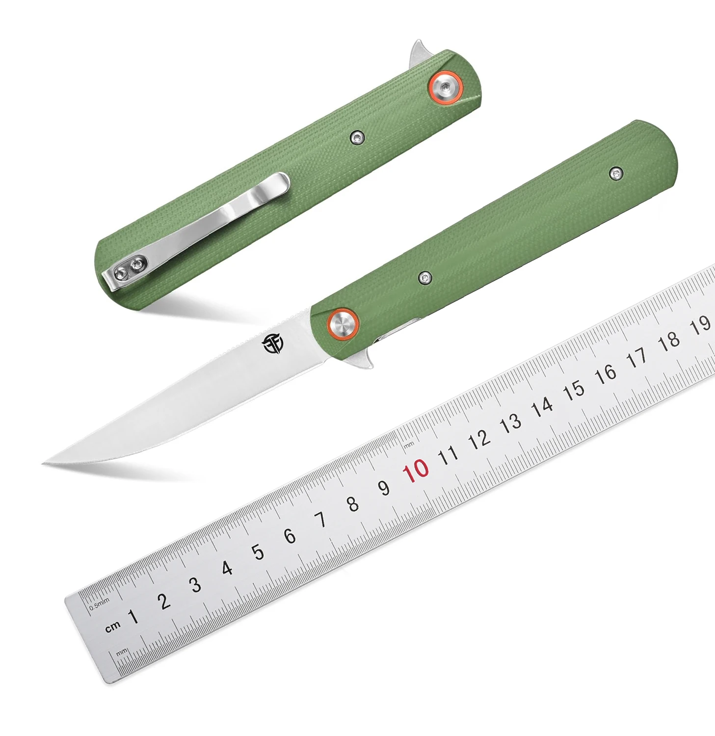 FF6 Folding Knife G10 Handle D2 Steel Blade Small Pocket Knife EDC Tool for Camping Fishing