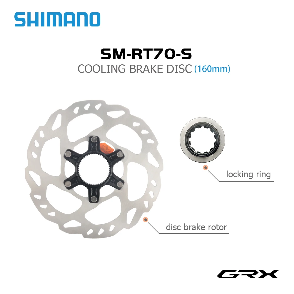 SHIMANO RT70 Center Lock Disc SM RT70 160MM1/2PCS Disc Rotor Ice Technologies 105 R7000 Series Disc Brake Rotor MTB/Road Rotor