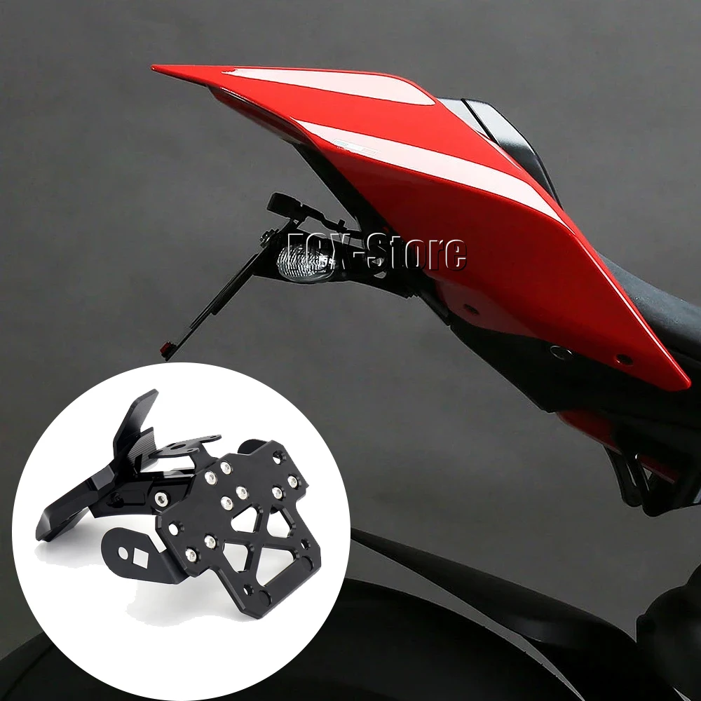 

For Ducati Streetfighter V2 V4 Panigale V4 V2 Aluminum Mount Bracket Registration Number Plate Motorcycle License Plate Holder