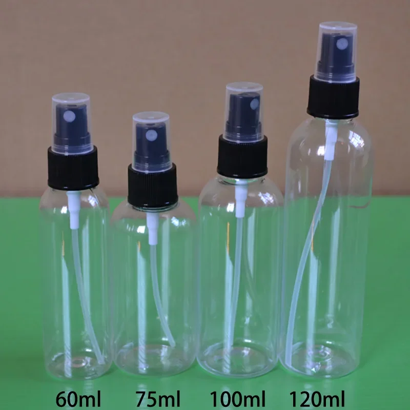 10ml 15ml 20ml 30ml 50ml 60ml 100ml 120ml Empty Plastic Spray Bottle Makeup Water Face Toners Perfume Atomizer Container