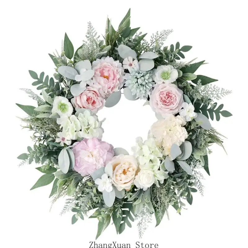 Blumenkranz für den Innenbereich für Wandpräsentation und Raumakzent-Styling-Dekoration 3XUF – Detail 3