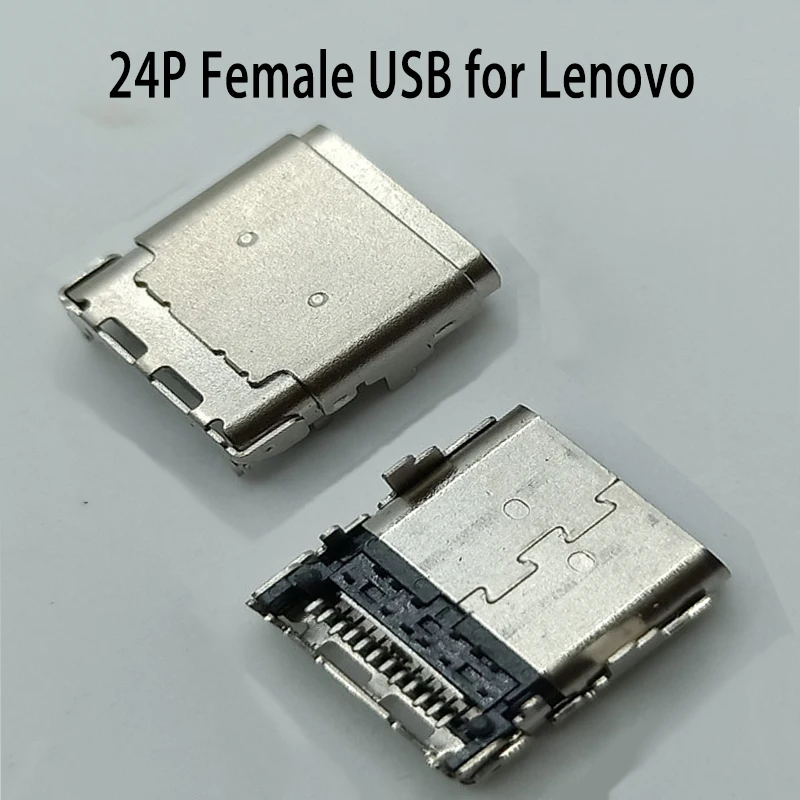 

1-10PCS 24P Female USB Socket Type c Connector For Lenovo E300 Laptop Charging Port Type-c Tail Charging N23 USB Plug Data Port