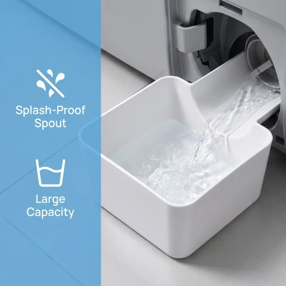3D Printed Washing Machine Drainage Tray Drain Residual Water Water Leakage Prevention Drip Tray for Fluff Filter Cleaning
