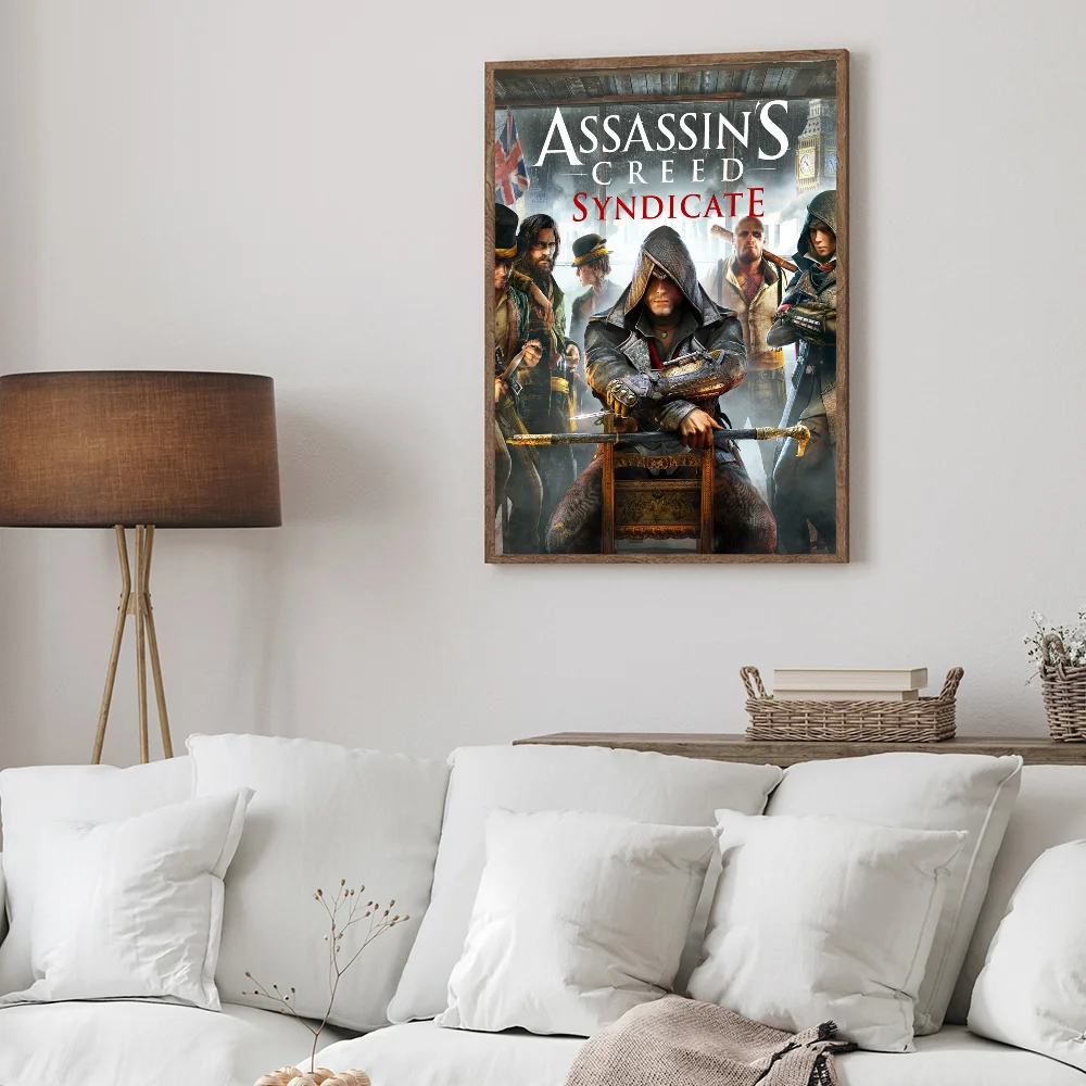 Game Assassin S Creed Anime Posters Sticky Whitepaper Sticker DIY Room Bar Cafe Kawaii Room Decor #6