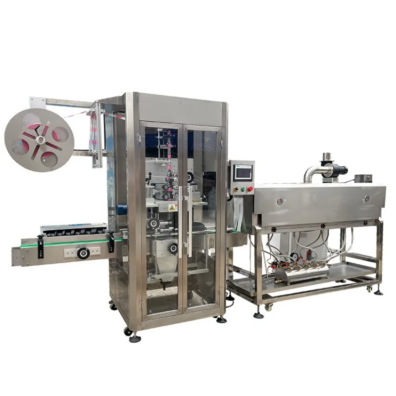 Automatic beverage bottle body and bottle mouth combination labeling machine, moisture-proof electronic component labeling