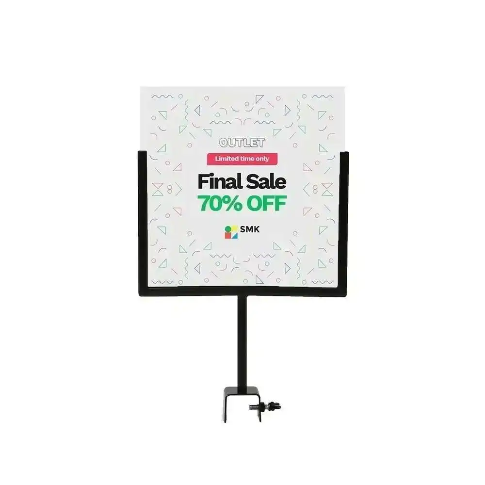 1pcs Card Buckle Metal A4 A5 Advertising Poster Display Stand Banner Rack Label Holder Price Sign Frame