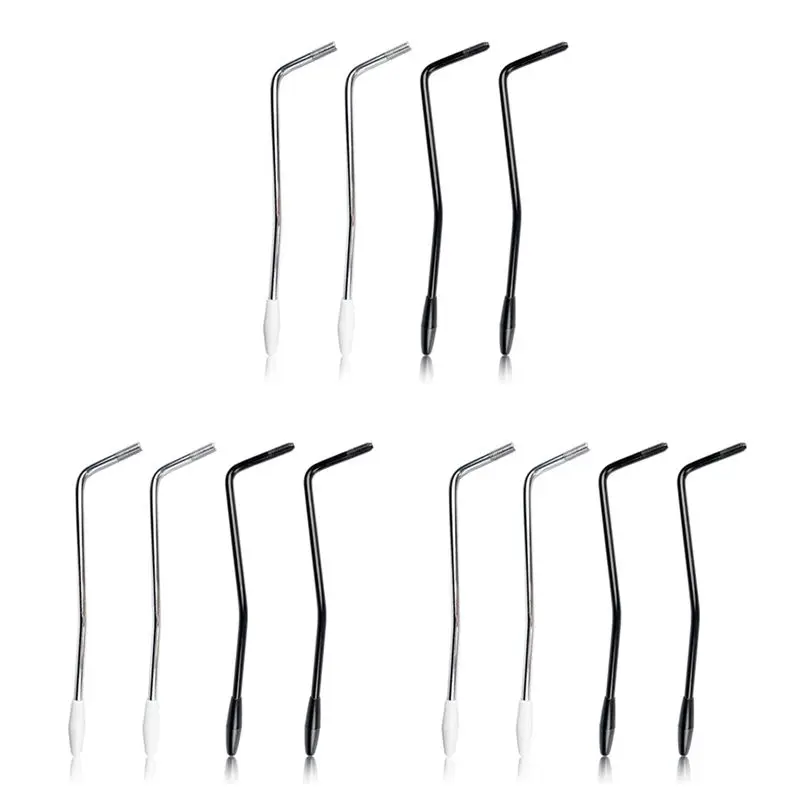 ABKV-12 Pieces 6Mm Thread Tremolo Whammy Bar,Metal Tremolo With Tip For Stratocaster Electric Guitar Tremolo System