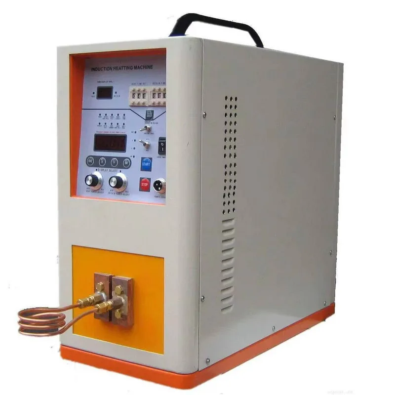 

Новая автоматическая высокочастотная индукционная нагревательная установка 6 кВт для производства металла, 220 В, с ПЛК и редукторным двигателем