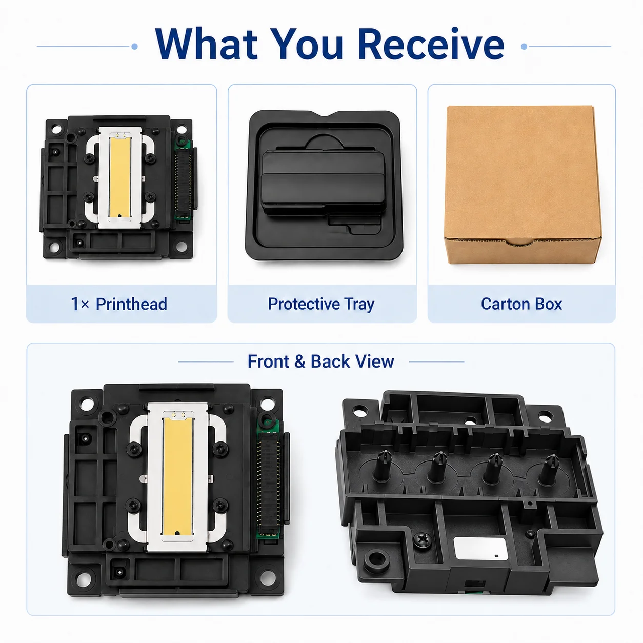 Replacement Printhead Print Head for Epson L310 L360 L380 L3118 L210 L4150, Stable Inkjet Printer Repair Part to Broken Lines