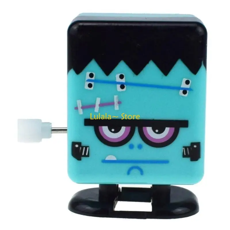 Y4QA Cartoon Clockwork Halloween Toy Plastics Windup Toy Kindergarten Gift
