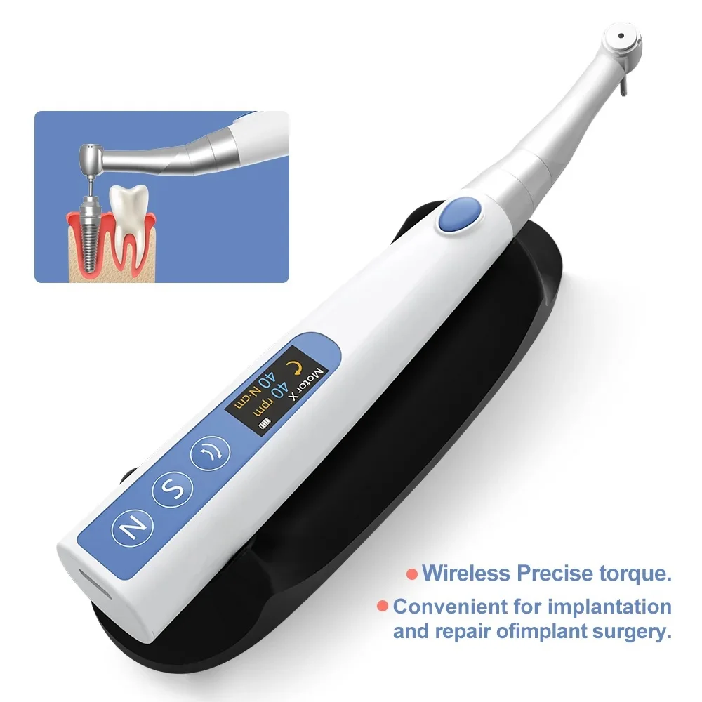 Klucz dynamometryczny do implantu zestaw śrubokrętów implantu dentystycznego ulepszony do 55N elektrycznego klucza dynamometrycznego do implantu