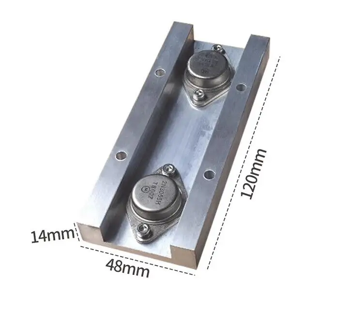 Puente térmico de aluminio con transistor acanalado, 1 piezas, 120mm