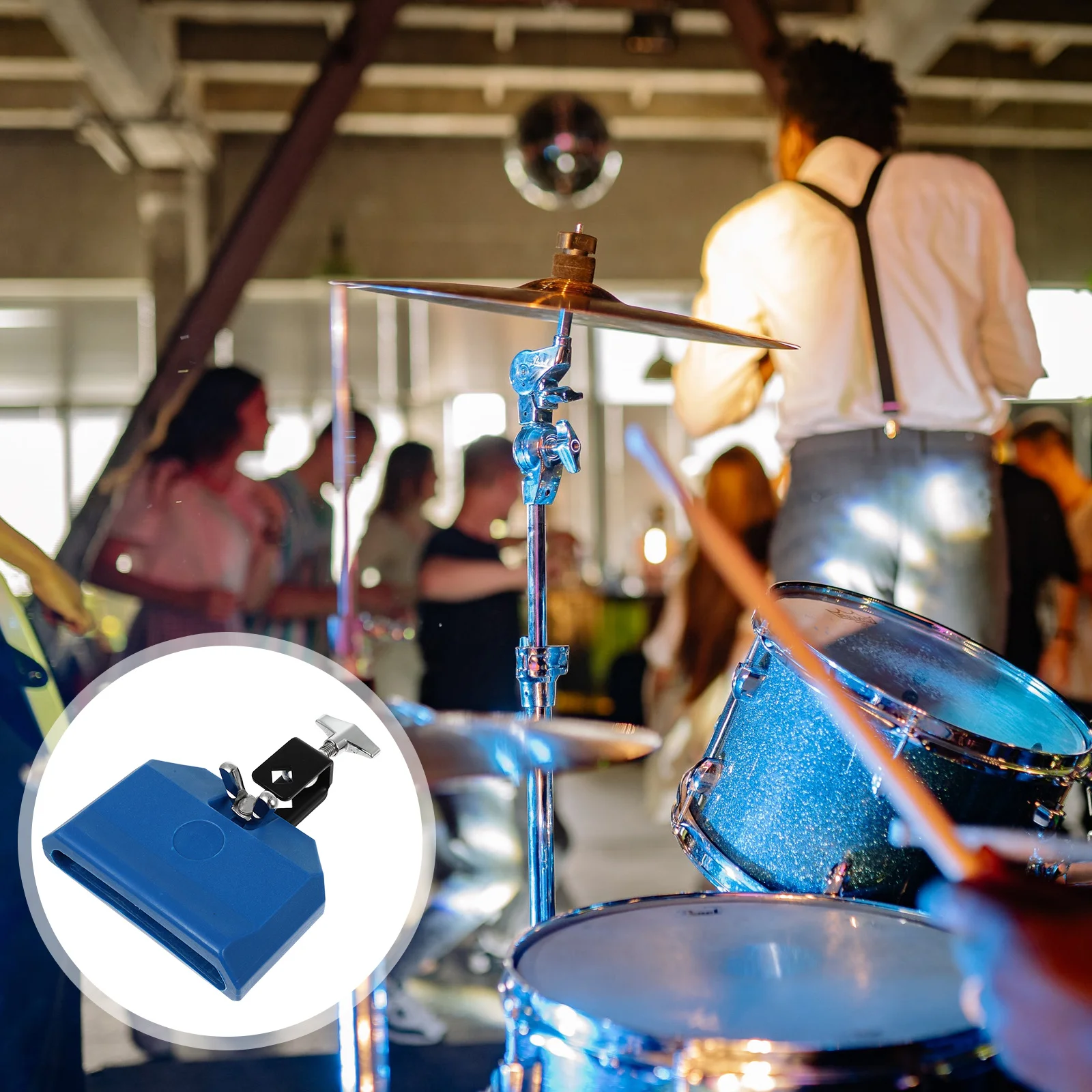 Drum Set Cow Bell High Quality Materials Practical Durable Gift for Musicians Beginners Students Accessory Cowbell for Drum Kit