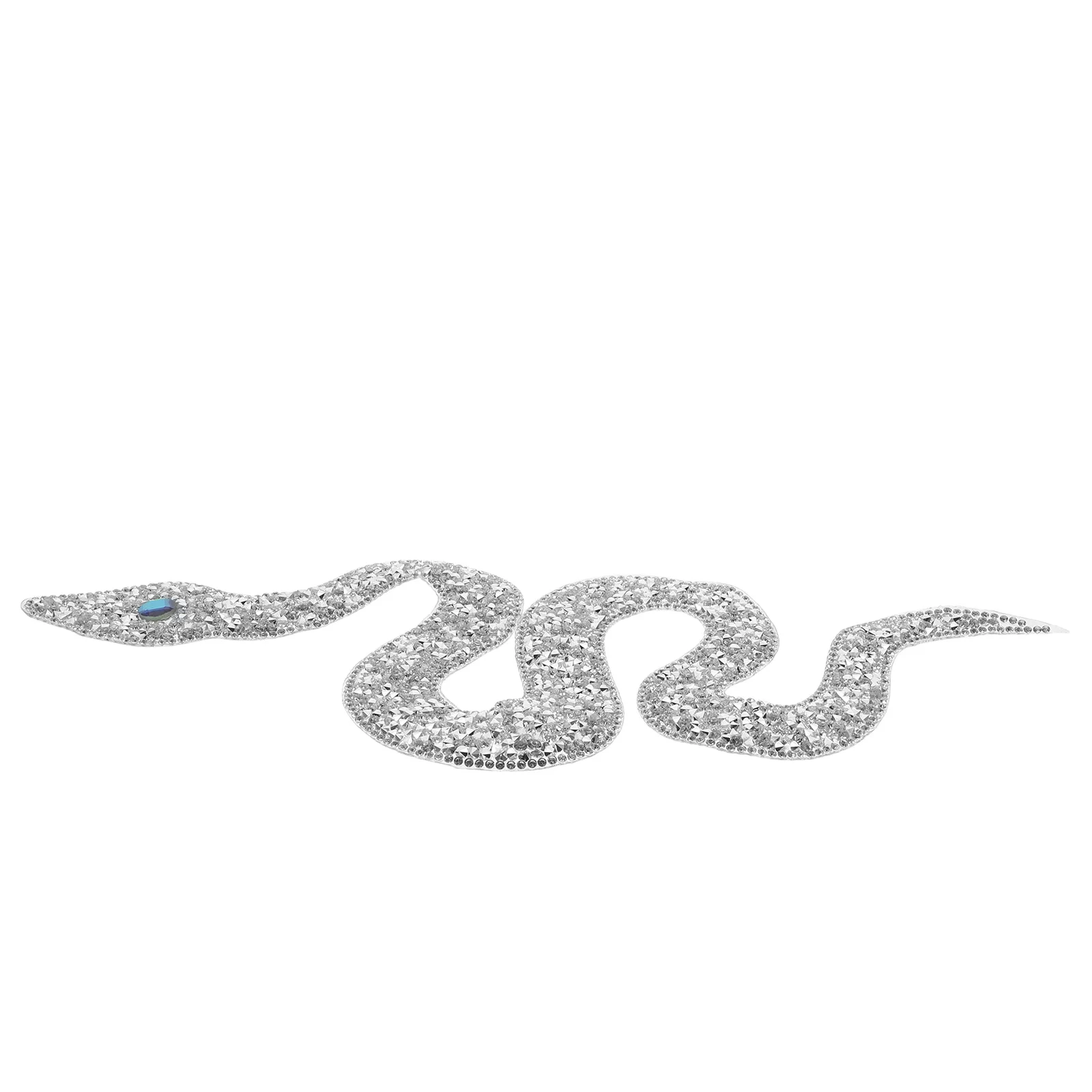 Snake-Shaped Rhinestones Trim Ribbon Rhinestones Applique Iron On Patches Hot Fix Diy Clothing Accessories For Clothes Garments