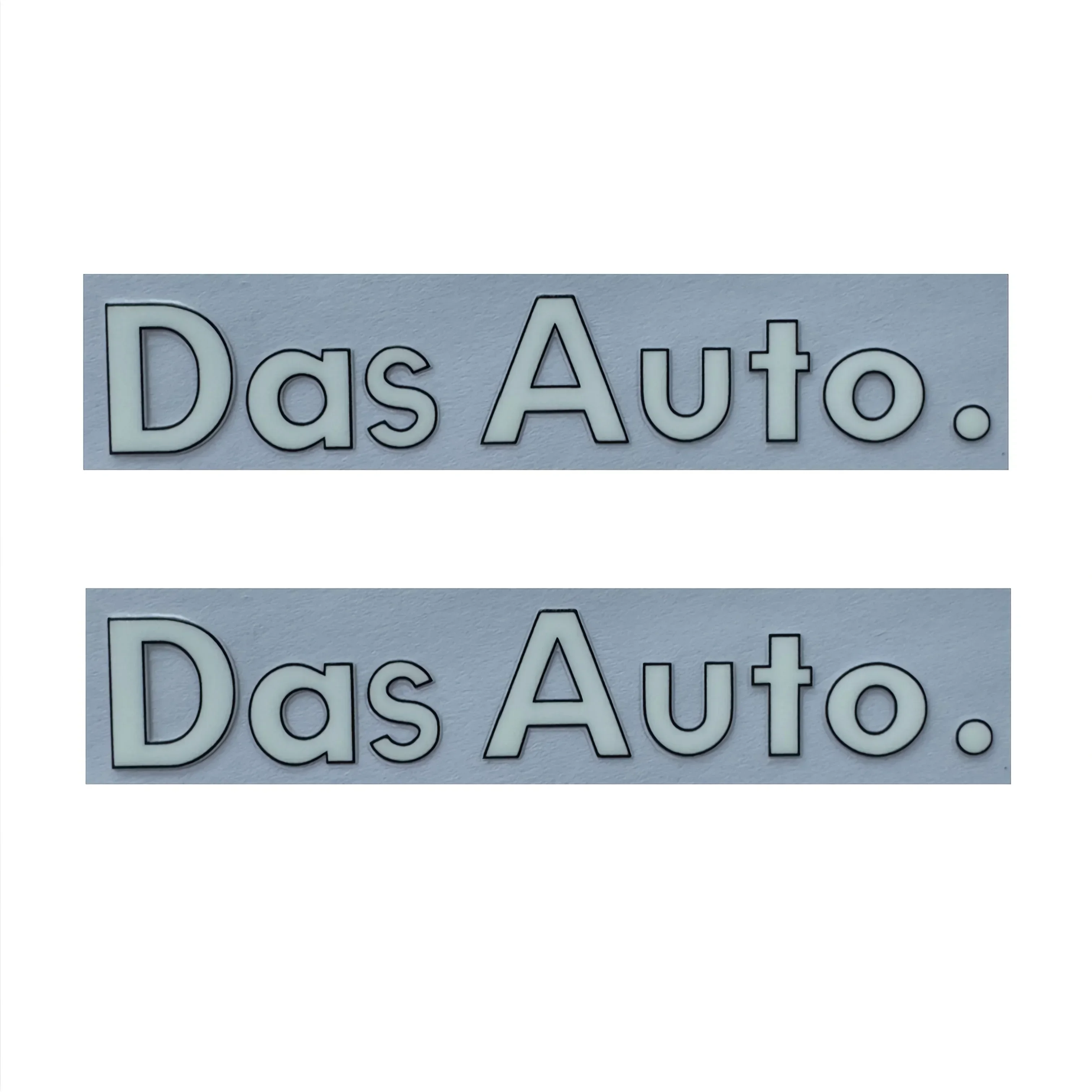 4 قطعة/المجموعة "داس أوتو". ملصق نصي لدراجة نارية السيارة، ملصق نص أنيق، ملحق تخصيص خارجي للسيارات