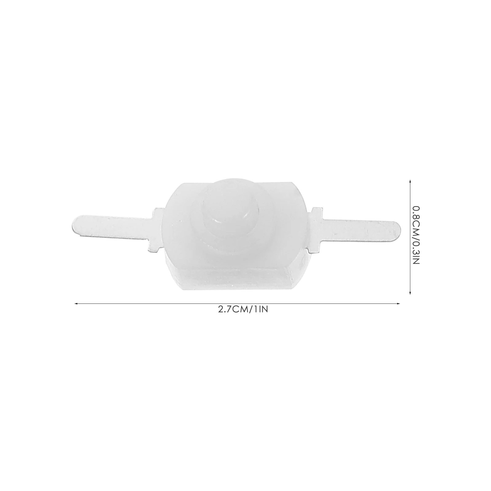 

100 Pcs Micro Button Switch Mini Push Light Small off Switches Latching Electronic The