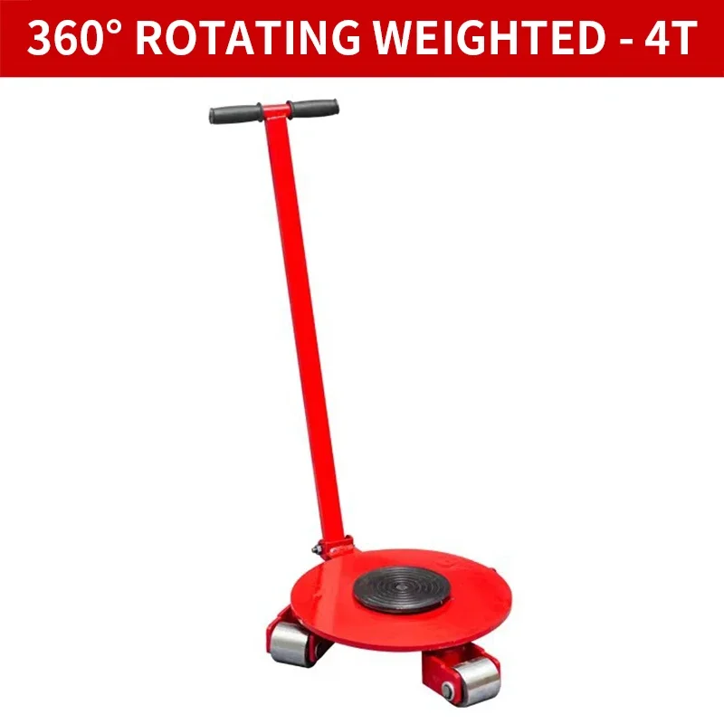 

Universal Transport Tank Truck 360° Rotating Small Tank Heavy Duty 3/4 Ton Ground Rubber Wheel Concrete Floor Mobile