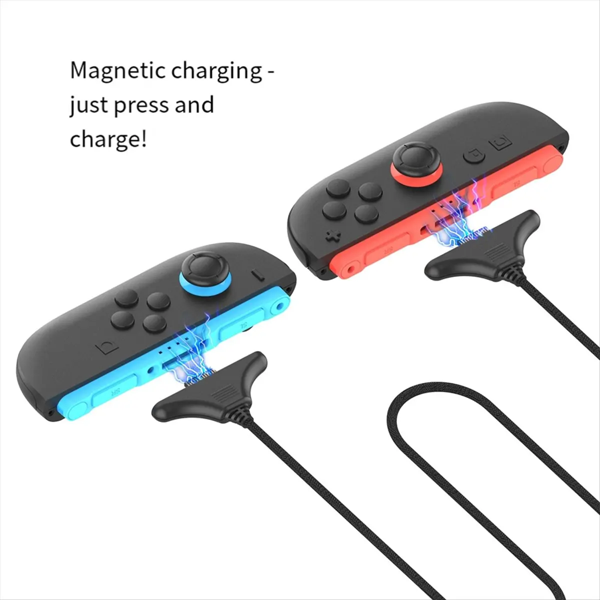 ♬◤Popular Style  ◥Magnetic Charging Cable for Switch 2 Joy Pad Controllers, Length Revisible Interface Joy Pad Charger Cable