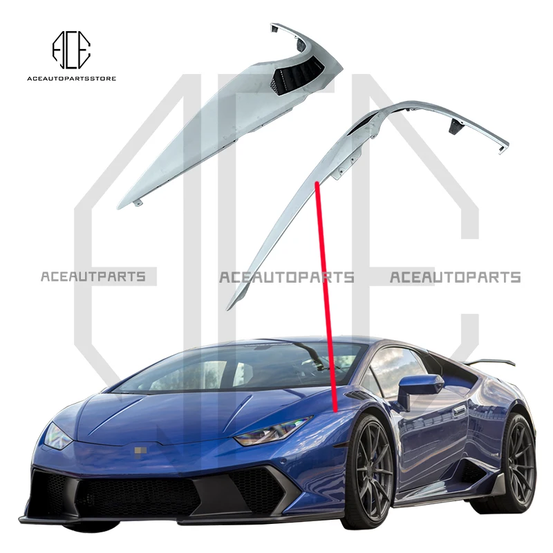 

Car Parts V Style Carbon Fiber Side Fender Flares For Lamborghini Huracan LP610 LP580 Body kit