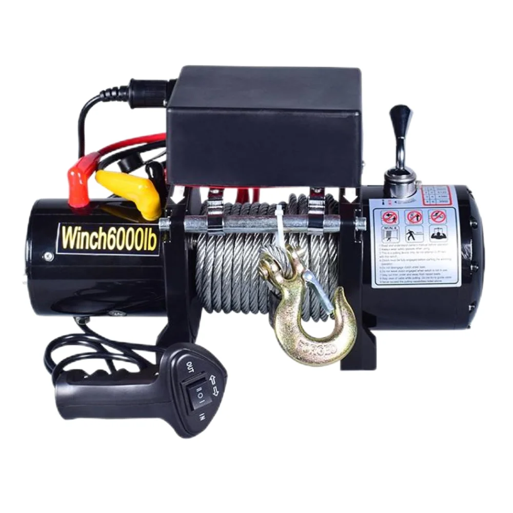 6000Lbs Trailer Electric Winch 12v 24v Electric Winch With Remote Control