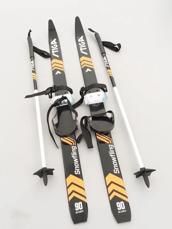 

Утолщенные пластиковые санки для катания на лыжах для беговых лыж, снежная лыжная палка, двойная доска