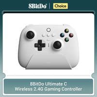8BitDo Ultimate 2.4G Wireless ALPS Joystick Controller with Charging Dock for PC, Windows 10, 11, Steam, Android