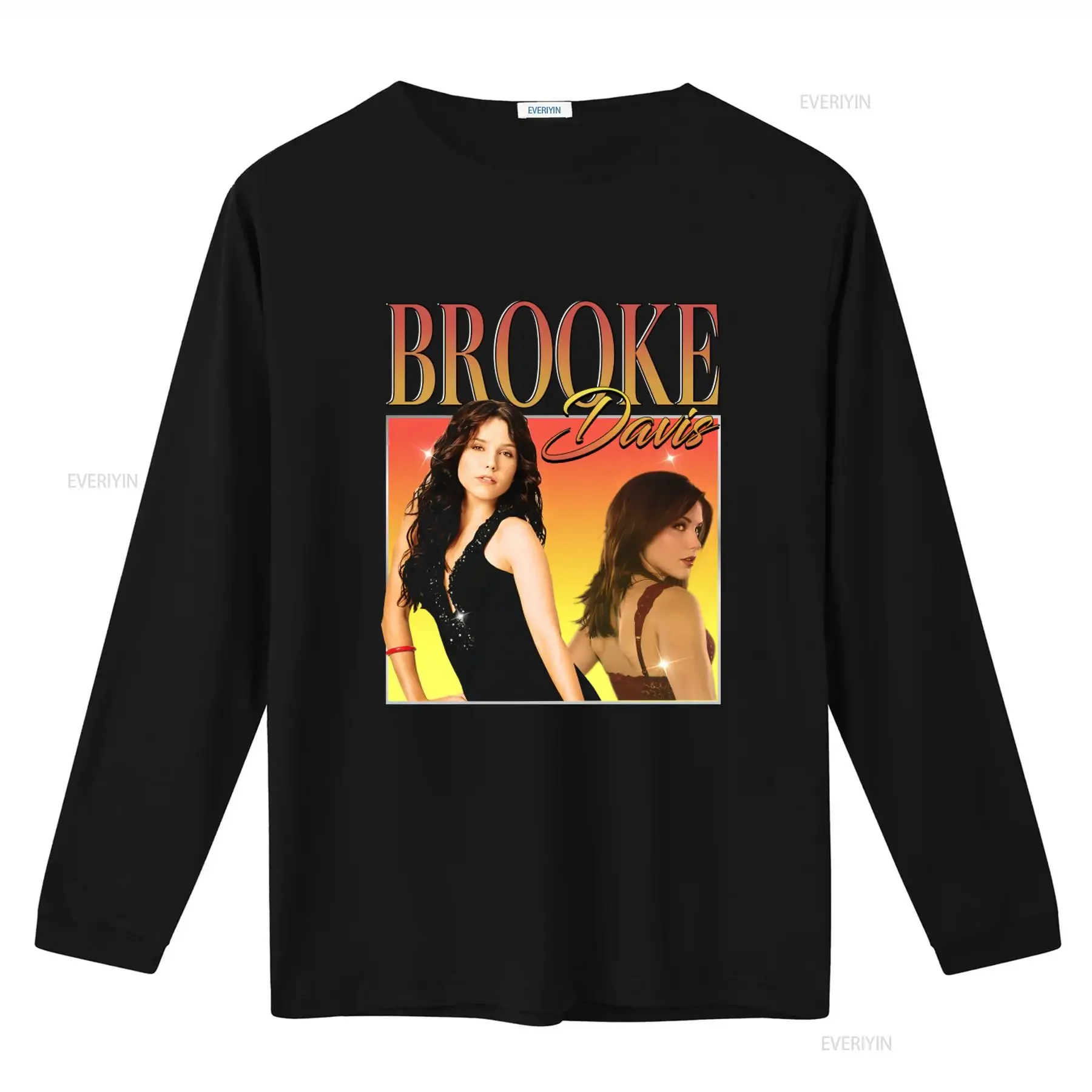 Brooke Davis Sophia Bush One Tree Hill 90s Vintage Funny Heavy Metal T Shirt for  vintage Washed fashion Top For Everyday Wear