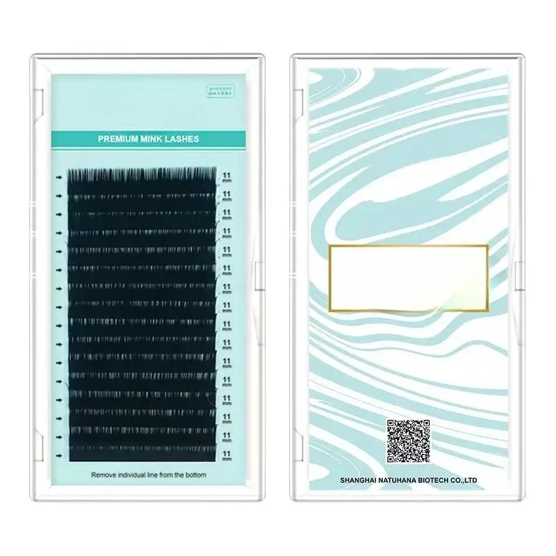 ขนตาปลอมแบบเส้นต่อเส้น 16 แถว รุ่น B C cc D ขนตาปลอมแบบธรรมชาติ นุ่มเหมือนขนมิงค์ คุณภาพสูง ขนตาปลอมแบบด้าน