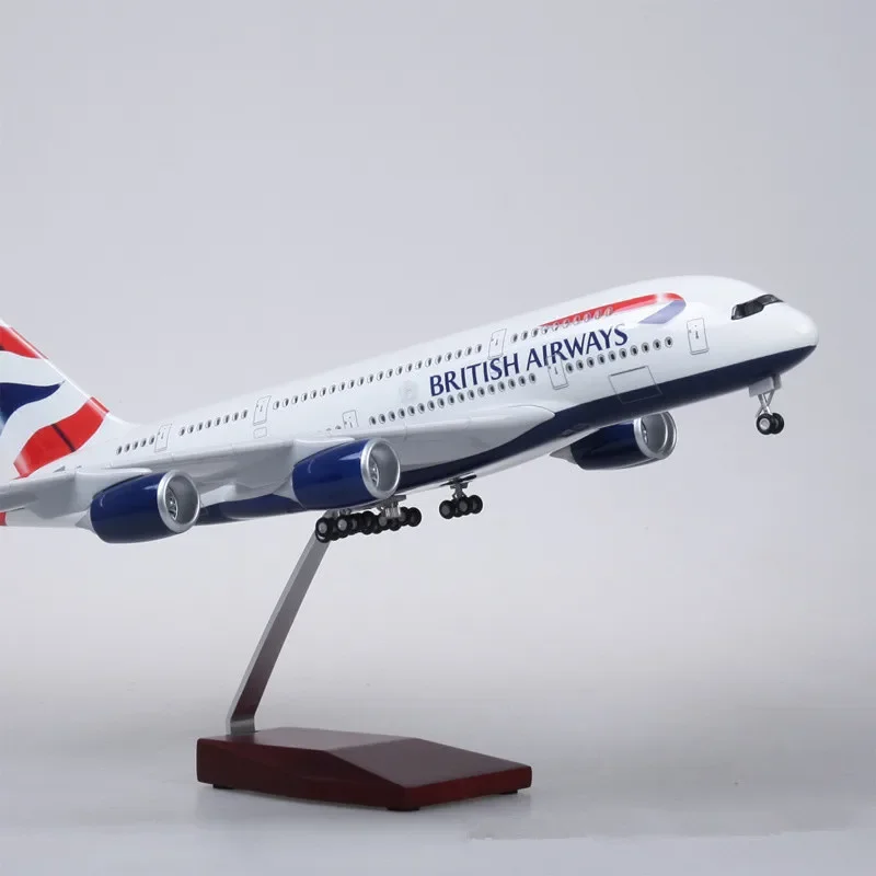 

1:125 Scale 47cm British Airways A380 British airways Airlines Plastic Base landing gears Alloy Aircraft Plane Airliner