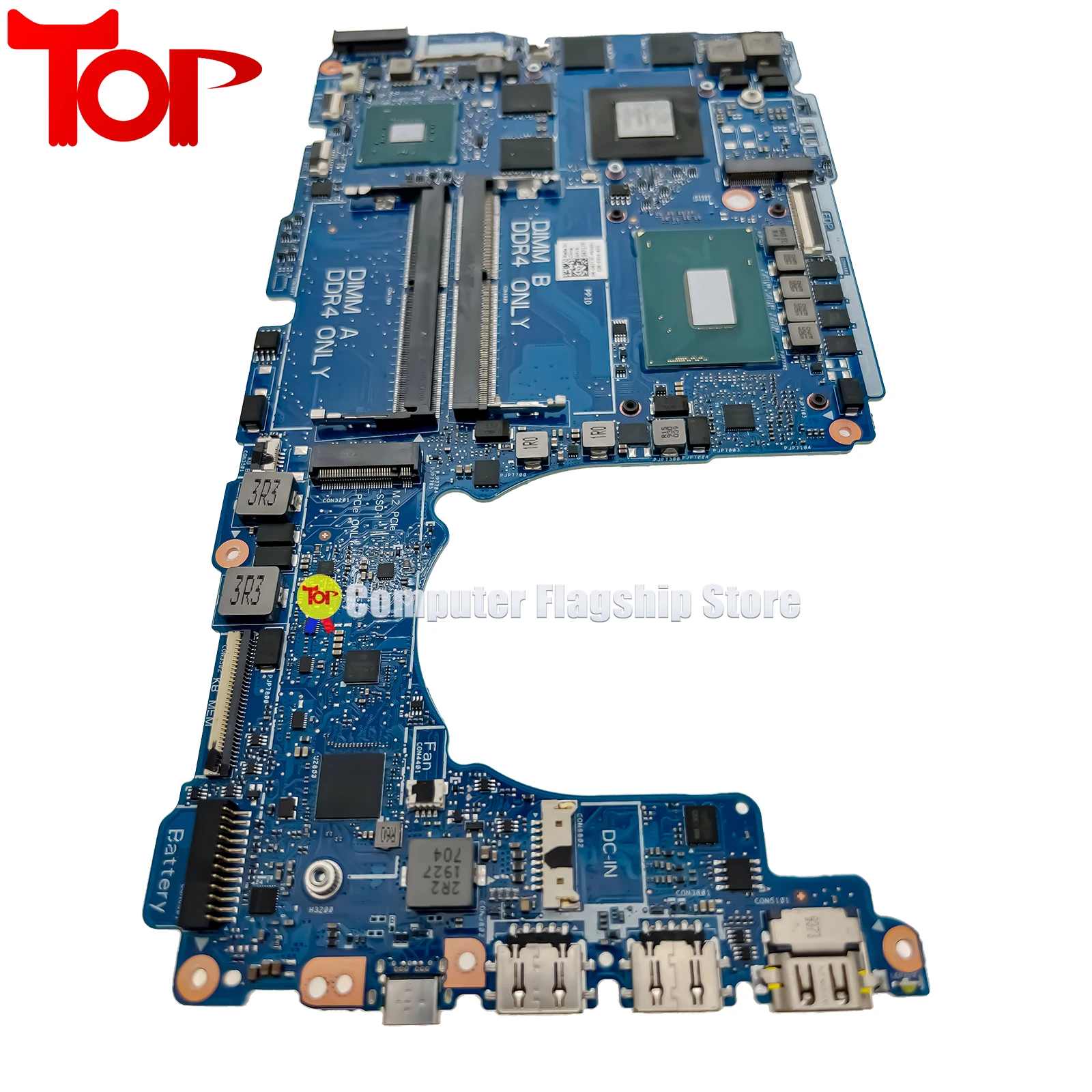 Imagem -04 - Placa-mãe Portátil para Dell Inspiron 7590 7591 I5-9300h I7-9750h Gtx1650 V4g Mainboard Transporte Rápido Nbl_n15 _ mb