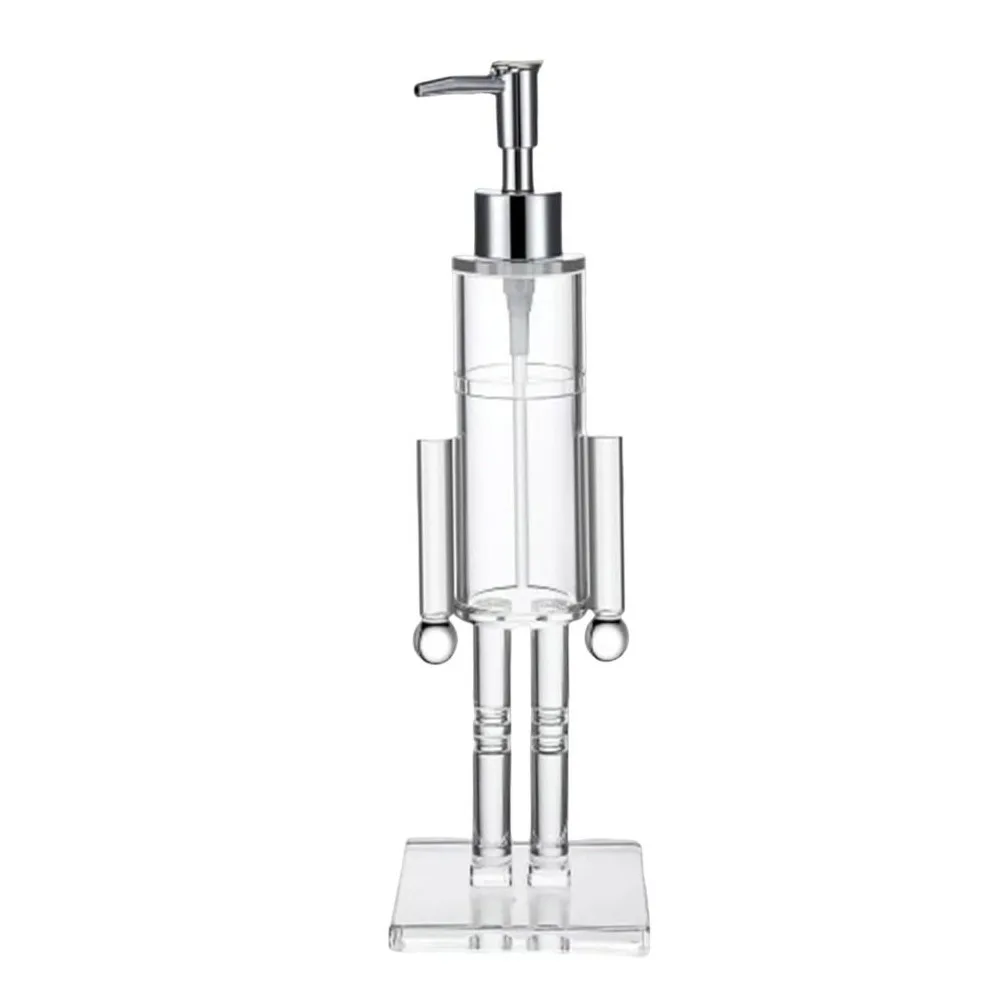 

Transparent Nutcracker Soap Dispenser Acrylic Home Kitchen Accessories Decor Christmas Hand Soap Bottle Refillable Soap Bottle